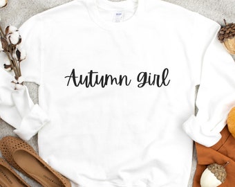 Cute Fall Sweatshirt, Autumn Girl Shirt, Hello Fall Sweater, Pumpkin Spice Sweatshirt, Thanksgiving Sweatshirt, Seasonal Holiday Shirt