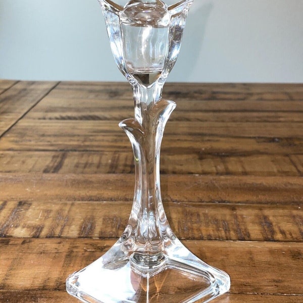 8 Inch Toscany Crystal Tulip Taper Candleholder