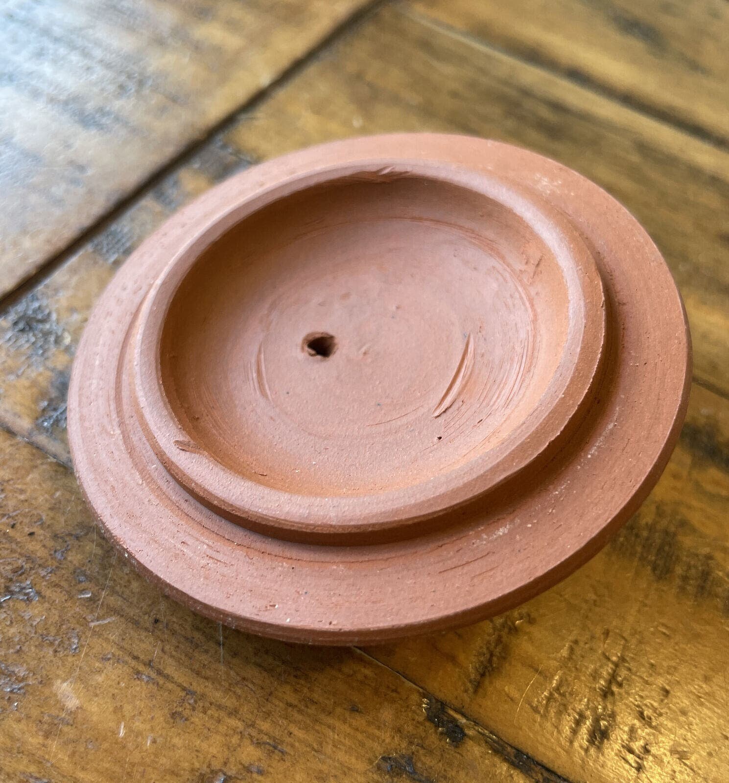 Old Chinese Yixing Zisha Red Clay Terracotta Teapot Bamboo