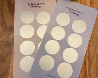 Scratch Off Mystery saving challenges - cash budgeting- cash stuffing