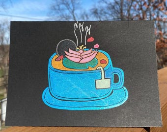 Lotus Moon Tea - Greeting Card