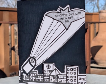 Bat Signal for Love - Greeting Card