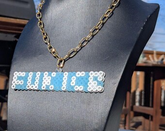 Custom Chains - FUK ICE Icy Snow Chain Perler Bead Sprite