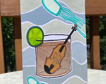 Diving Drink Forte - Greeting Card