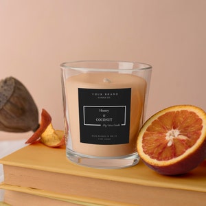 Editable Candle Label Design, Customizable Candle Jar Label Template, Modern Candle Label Template, Canva Template DIY Candle Sticker - Aral