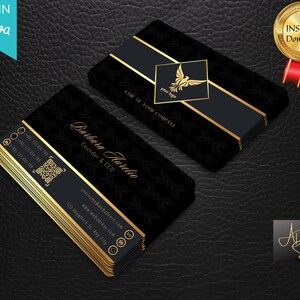 Editable Business Cards Business Card Template Canva Business Cards Minimalist Business Cards Printable Business Card Elegant Business Cards