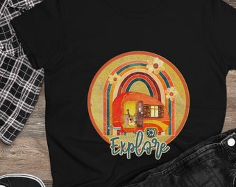 Summer Travel Design Tshirt, Beautiful gift for Her, Womens Graphic  Tshirt, Boho Tshirt, Motivational Womens Tshirt, Colorful Art Tshirt