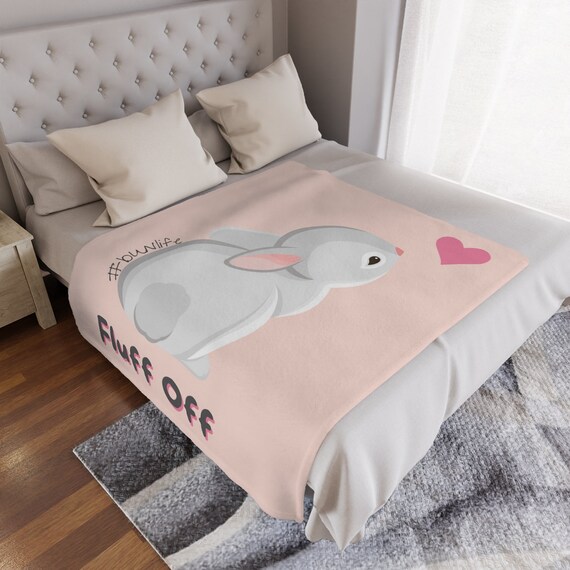 Funny Bunny Minky Blanket Soft Rabbit Throw Plush Blanket for Adult Decorative Bed Throw Snuggly Travel Blanket Bunny Mom Rabbit Lover Etsy UK