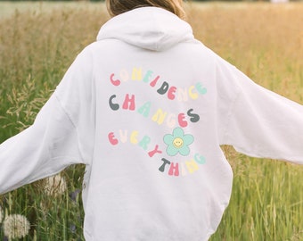 Aesthetic Woman Hoody, Trendy sweatshirt, VSCO hoodie, Aesthetic Clothing, Hoodies saying on back, Mental health Pinterest Graphic Hoodie