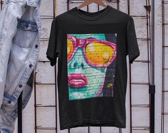 Street Graffiti Street Art T-Shirt, Unisex T-Shirt, Mens, Womens, Short Sleeve Shirt, Graphic Tee, Street Wear