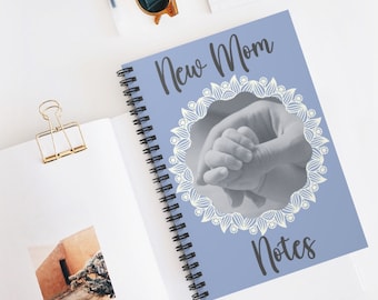 Journal for New Mom| Baby Shower Gift for Her| Pregnancy Momory Book|Spiral notebooks | Soft cover journal | Inspirational message |
