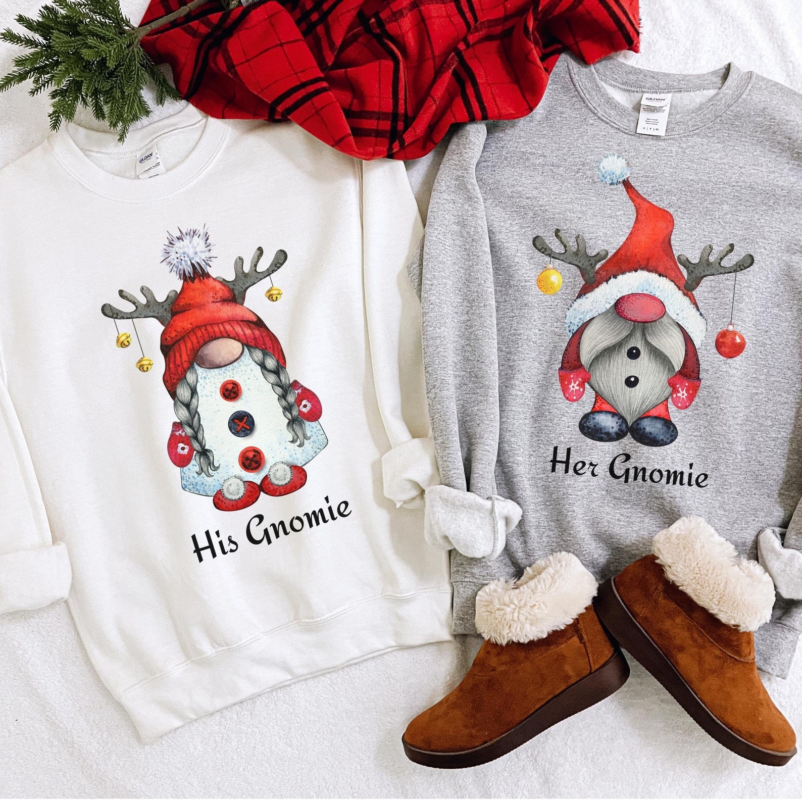Couples Christmas Sweaters Matching Pet Bandana Funny Etsy
