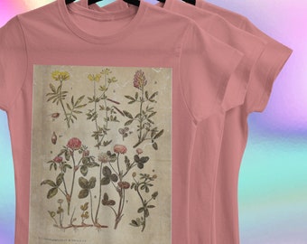 botanical shirt, vintage t-shirt, flower t-shirt, tee, vintage botanical, botanical print, vintage flower shirt, graphic tees, wildflower