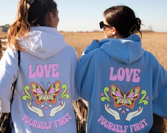 Preppy Aesthetic Hoodie, Inspirational Hoodie. Sayings on Back, Self Love Hoodie, VSCO Hoodie, Pinterest Hoodie, Trendy Hoodies