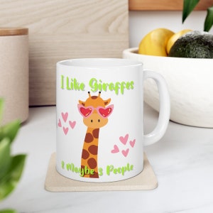 Giraffe Mug, Giraffe Coffee Mug, Giraffe Tea Mug, Giraffe Print Mug, Giraffe Lover Mug, Giraffe Gift,