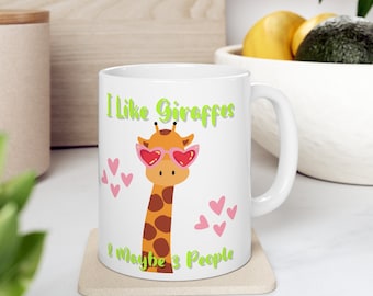 Giraffe Mug, Giraffe Coffee Mug, Giraffe Tea Mug, Giraffe Print Mug, Giraffe Lover Mug, Giraffe Gift,