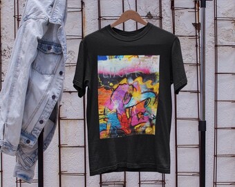 Street Graffiti Street Art T-Shirt, Unisex T-Shirt, Mens, Womens, Short Sleeve Shirt, Graphic Tee, Street Wear