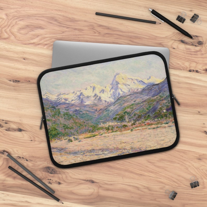 Claude Art Laptop Sleeve Landscape Laptop Cover Art Etsy