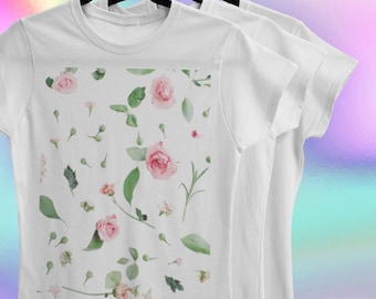 Abstract T-Shirt, Aesthetic Tee, FLoral Tshirt, Minimalist Tshirt, Line Art Shirt, Boho T Shirt, Style Top, Stylish Tee, Gift for Her