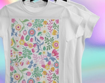 Abstract T-Shirt, Aesthetic Tee, FLoral Tshirt, Minimalist Tshirt, Graphic Art Shirt, Boho T Shirt, Style Top, Stylish Tee, Gift for Her