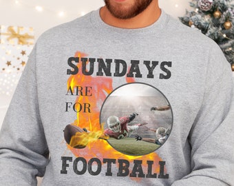 Sundays Are For Football, Football Game Day Sweatshirt, Women Men Football Sweatshirt, Football Fan Shirt, Tailgating Sweater, Sunday Game