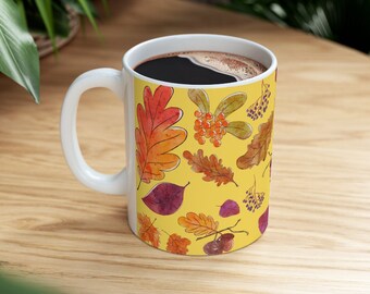 Changing Leaves Fall Mug, Autumn or Thanksgiving Mug