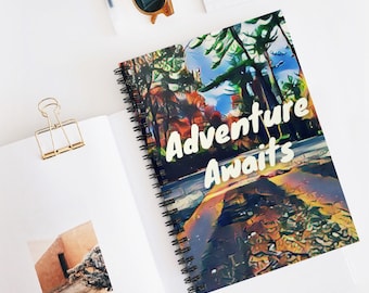 Spiral notebooks | Soft cover journal |Summer Memory Journal | Camping Memories note book | Memory Journal | Gift for Her