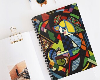 Beautiful Vintage Art Design Spiral notebooks | Soft cover journal | Inspirational message |