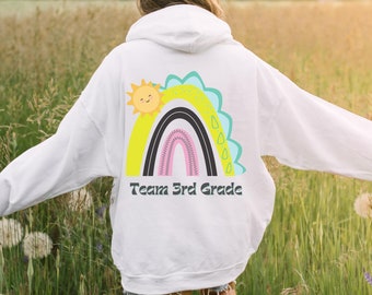 Third Grade Teacher Shirt, First Day of School Teacher Shirt, Rainbow Teacher Shirt, Teacher Hoodie, Back to School Shirt,  Teacher Shirts