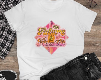 Feminist Design Tshirt, Beautiful gift for Her, Womens Graphic  Tshirt, Boho Tshirt, Hippie Tshirt, Colorful Art Tshirt