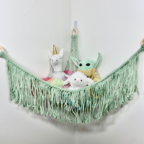 Toy Hammock Macrame / Stuffed Animal Hanger Etsy