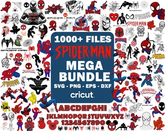 1000+ Spiderman SVG, archivos png de spiderman, paquete de svg de spider man, spidey svg, vector de spiderman bebé, descarga instantánea