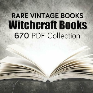 Witchcraft Books, Wiccan Rituals, Potion Spiritual, Rare Vintage Books, Pagan Spells, PDF Collection, Instant Download Electronic Books
