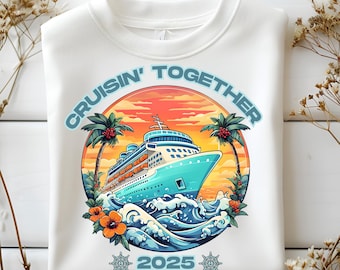 Crucero juntos PNG, Descarga digital de vacaciones en crucero, Equipo de crucero PNG, Viaje en crucero con amigos, Viaje de chicas SVG, Cumpleaños de verano
