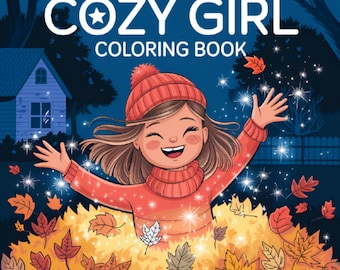 Cozy Girl Coloring Book | Bold & Easy Printable PDF + PNG | Aesthetic Hand-Drawn Pages for iPad, Procreate, Digital Planner , Travel Moments