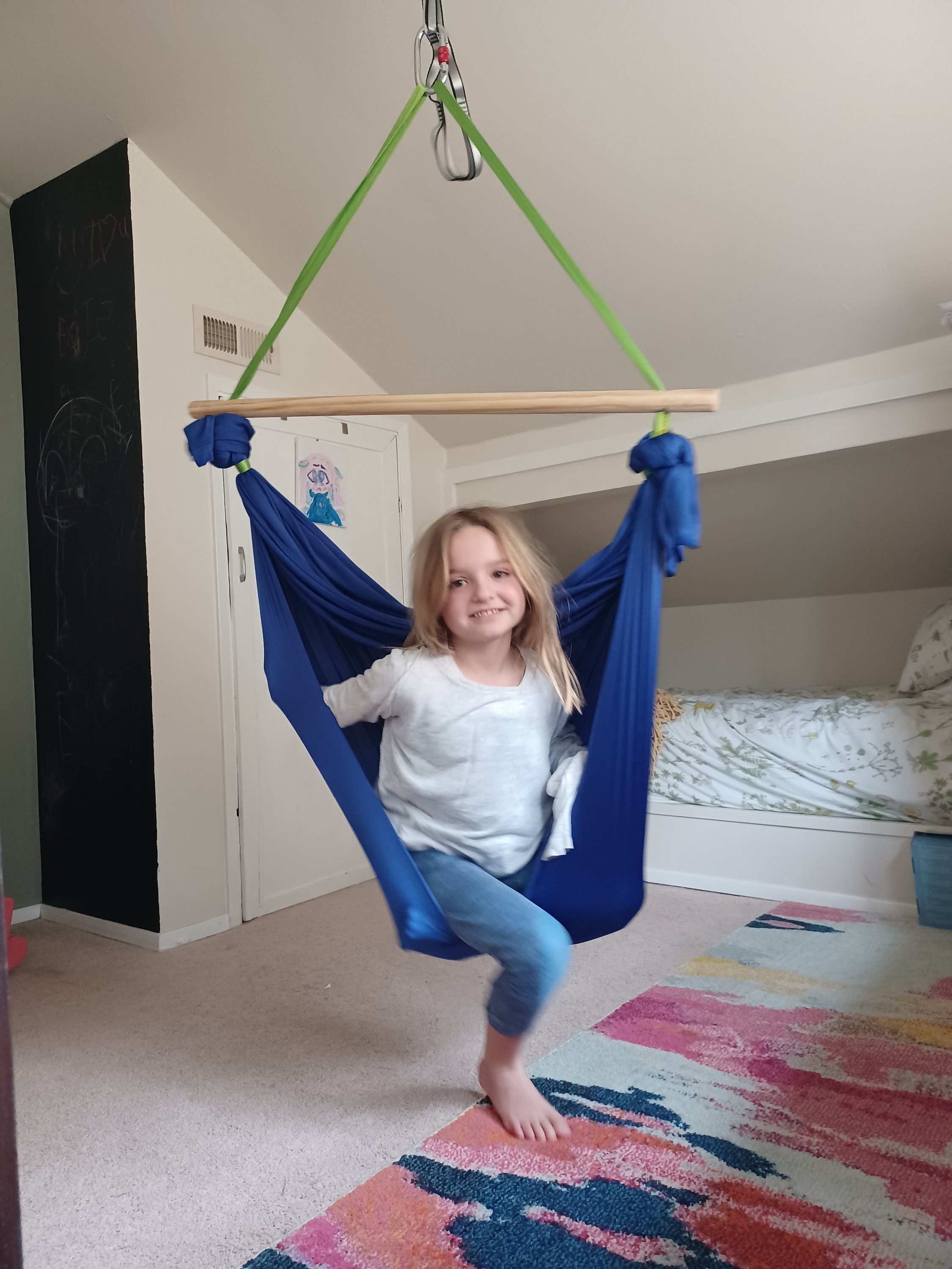 PATENTED Double Layered Sensory Swing Calming Therapy Swing for Kids and Adults Hammock Chair Acrobat Hanging Swing Hardware Included. Etsy