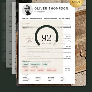 Outil d'optimisation de CV ATS | Créateur de CV IA : 15 modèles | Analyseur de score de correspondance de mots-clés | Code d'accès instantané | Créateur de CV