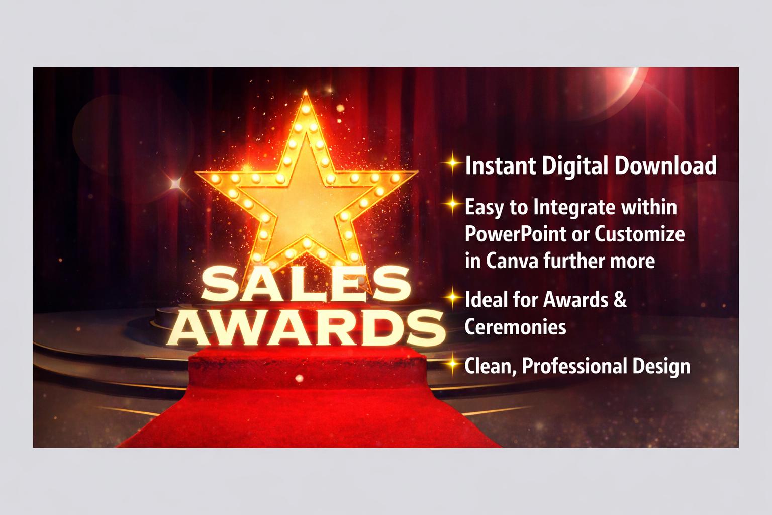 Sales Introduction Theme Sales Awards Powerpoint Video Intro Slide | Award Ceremony Opener ...