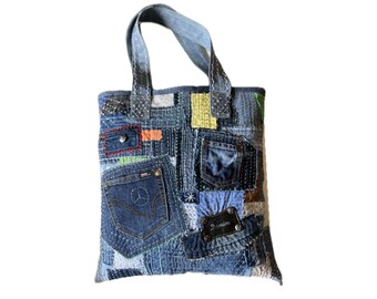 Kreative Upcycling-Tasche: Jeanstasche mit individuellem Touch