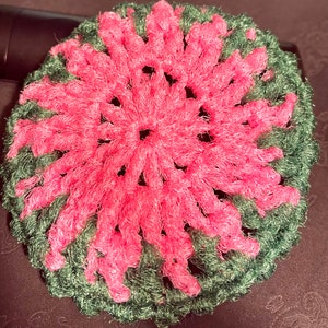 Tough pot scrubber