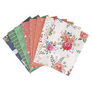 Poppy And Posey 1 Yd. Bundle Cloud Colorway by Riley Blake Designs 7-1yd. pcs. w/bonus Garden Apron Panel 1YD-10580C-8 FREE SHIPPING!