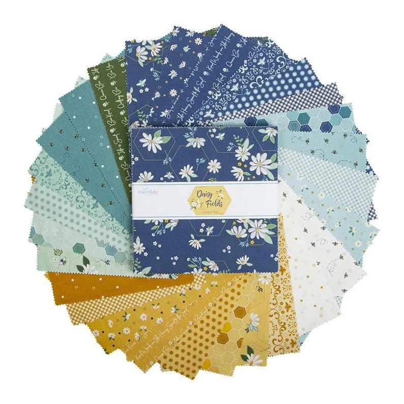 Riley Blake Daisy Fields 10 Stacker Bundle Cheerful Etsy