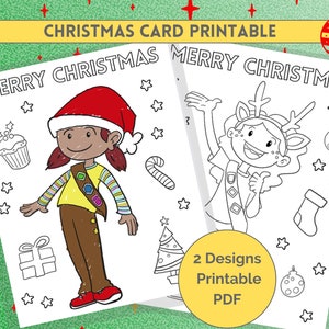 Girlguiding Christmas Coloring Cards / Brownies / Festivo / Risorse per leader / Brownie stampabile / Attività per bambini con biglietti di Natale