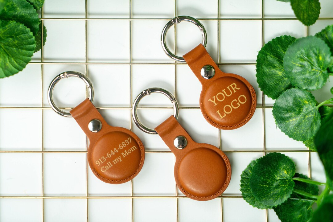 Apple Air Tag Holderairtag Key Ring PU Leather Etsy