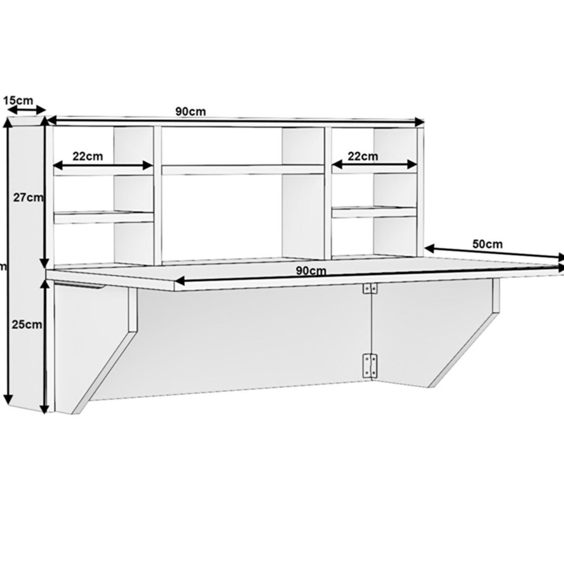 Folding Wallmounted Practical Table Murphy Table Spacesaving Etsy