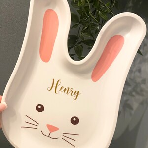 Personalised Easter Bunny Treat Plates image 6