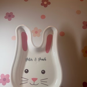 Personalised Easter Bunny Treat Plates image 1