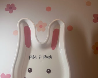 Personalised Easter Bunny Treat Plates