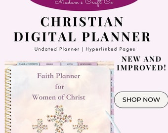 Digital Planner, Faith Planner, 2024 Planner, Undated Planner, Christian Planner, Devotional Planner, Digital Faith Planner,
