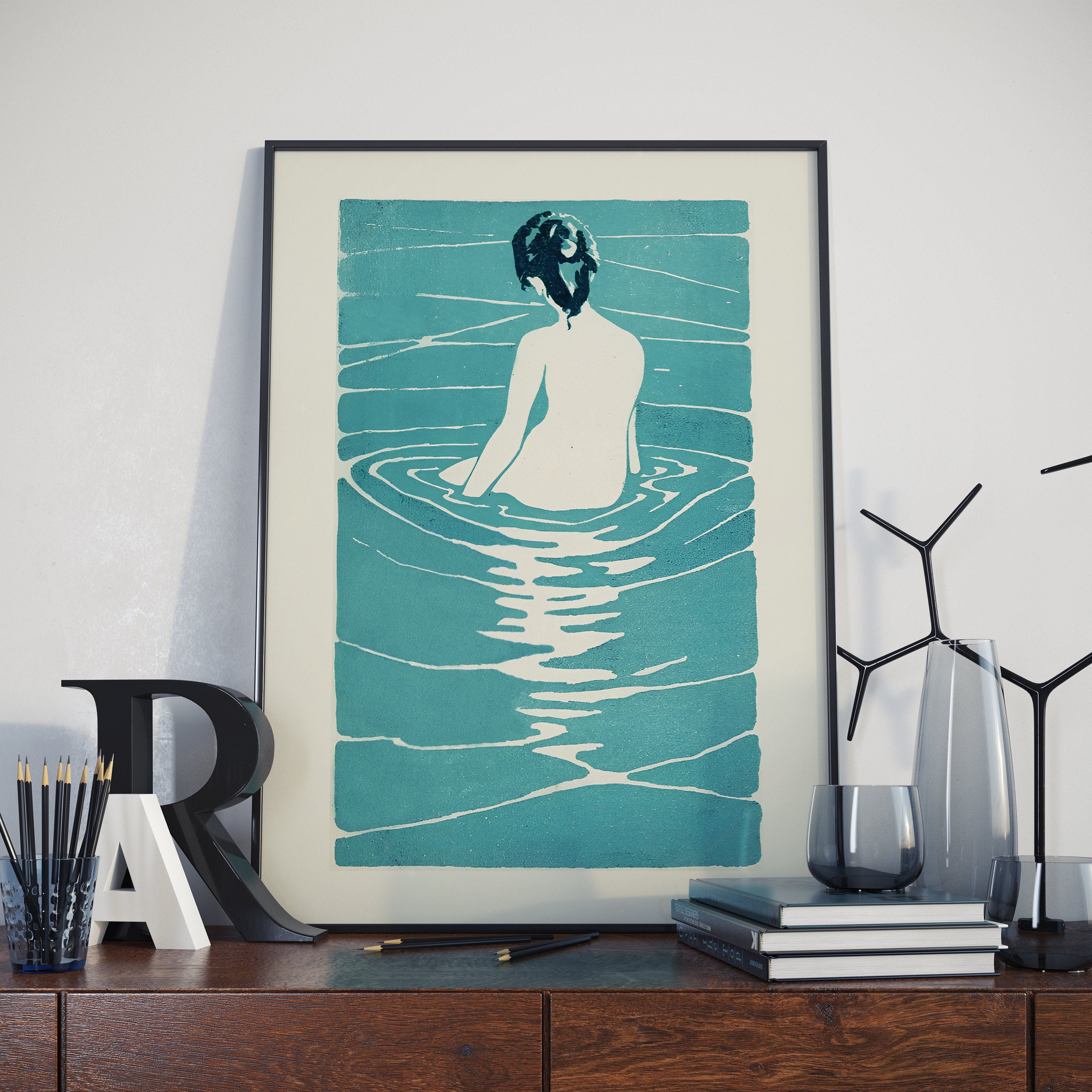 Japanese Woman Print - Ichijô Narumi | Vintage Japanese | Retro